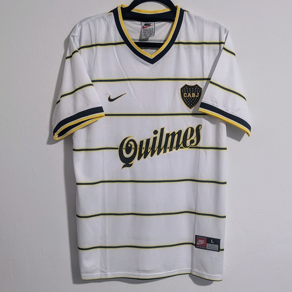 Boca Juniors Juan Roman Riquelme Retro Jersey 98/99 Away White